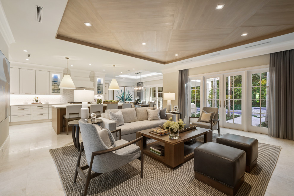 Fairview - Beach Style - Living Room - Miami - by MHK Architecture ...