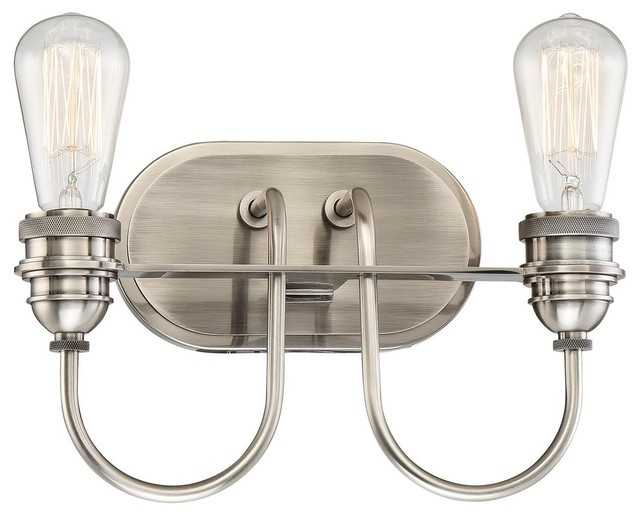 Uptown Edison by Minka-Lavery Bathroom Vanity Light, 2 Light ...