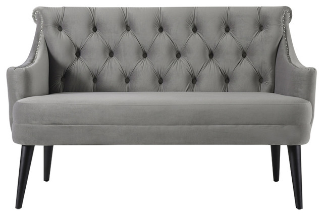 Stella Tufted Settee Midcentury Loveseats By Jennifer Taylor