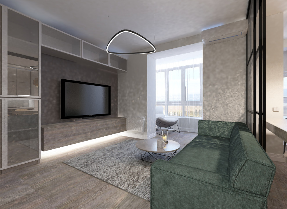 дизайн квартиры 42 кв.м ЖК Булгаковский парк