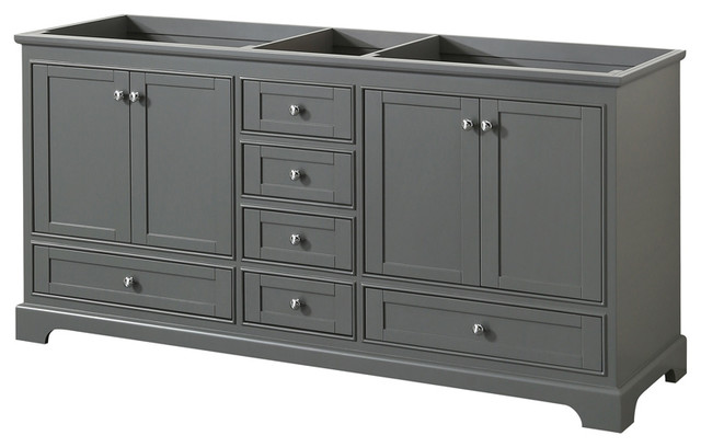 Deborah Vanity Transitional Bathroom Vanities And Sink Consoles By Wyndham Collection Houzz Bathroom Vanities And Sink Consoles, 72 In Vanity No Top