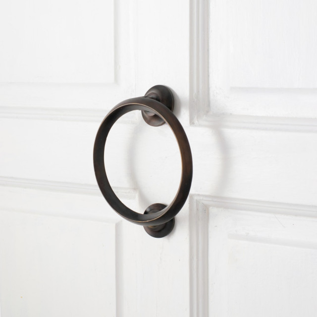 Door Knocker 5" L Solid Brass Oil Rubbed Bronze Beveled Style ...