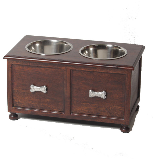 Large Traditional Elevated Dog Feeder Pet Bowls Large Traditional Elevated Dog Feeder