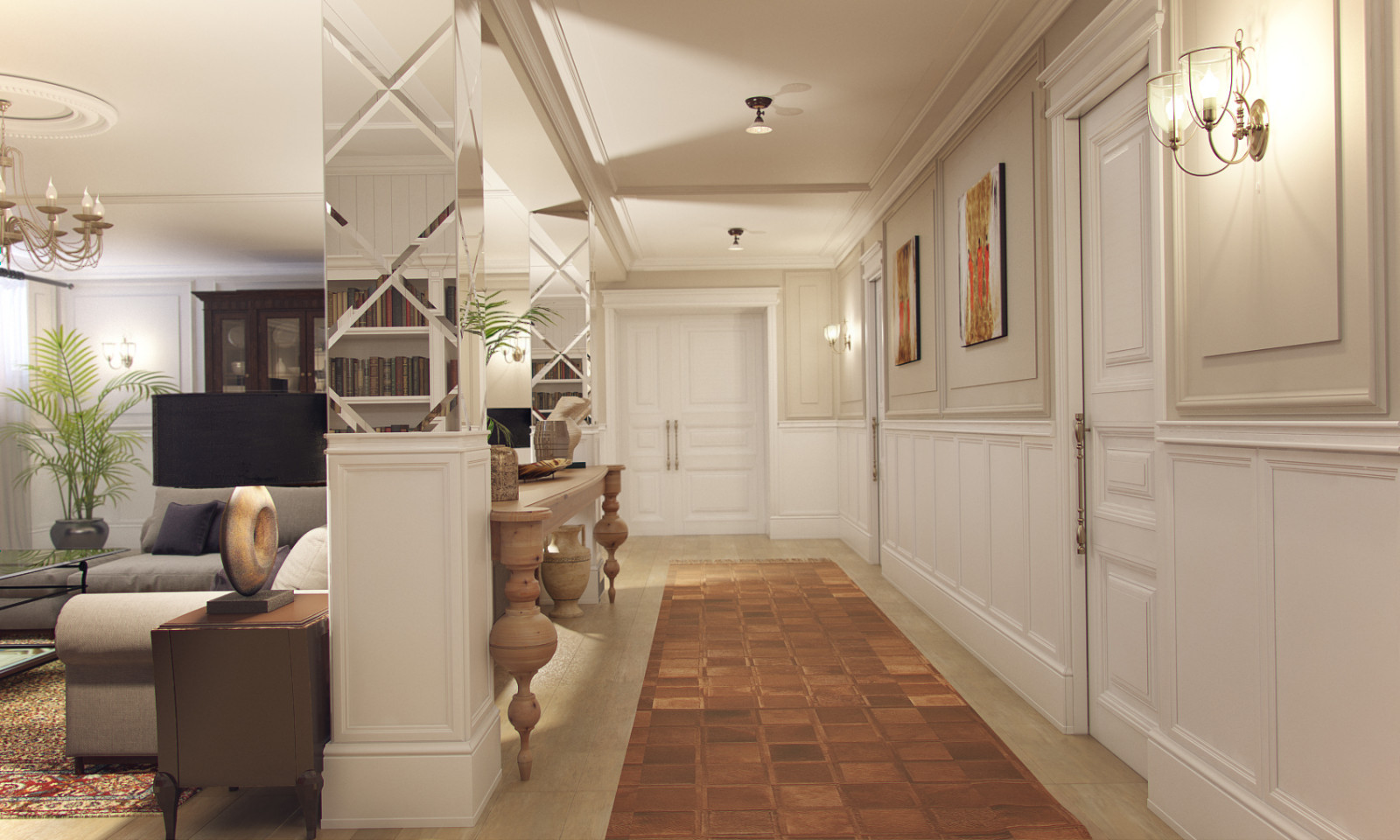 Гостиная на цоколе