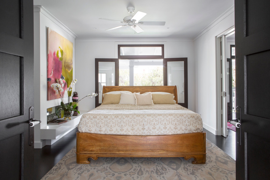Transitional bedroom in Perth.