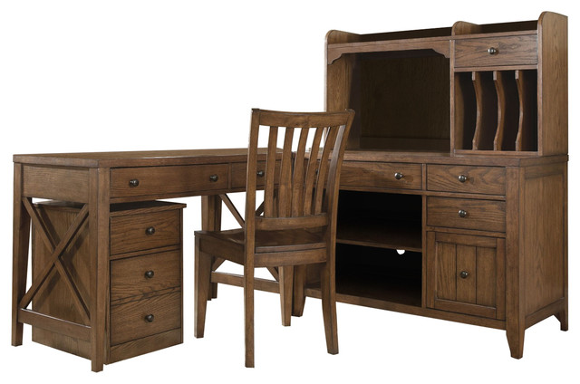 Liberty Hearthstone Corner Filler In Rustic Oak 382 Ho111c