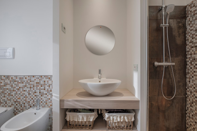 Villa C.R. | RISTRUTTURAZIONE e RIQUALIFICAZIONE minimalistisch-badezimmer