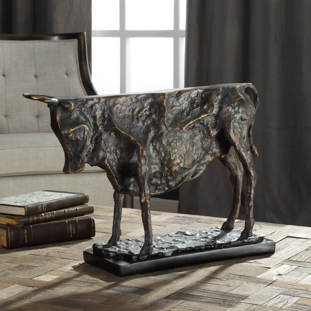 Uttermost Ole Bronze Statue Farmhouse Decorative Objects And