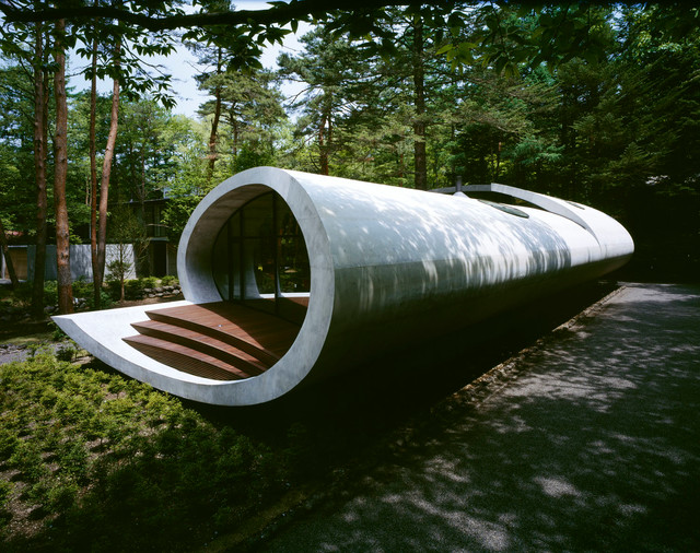 Shell trendy-hus-og-facade