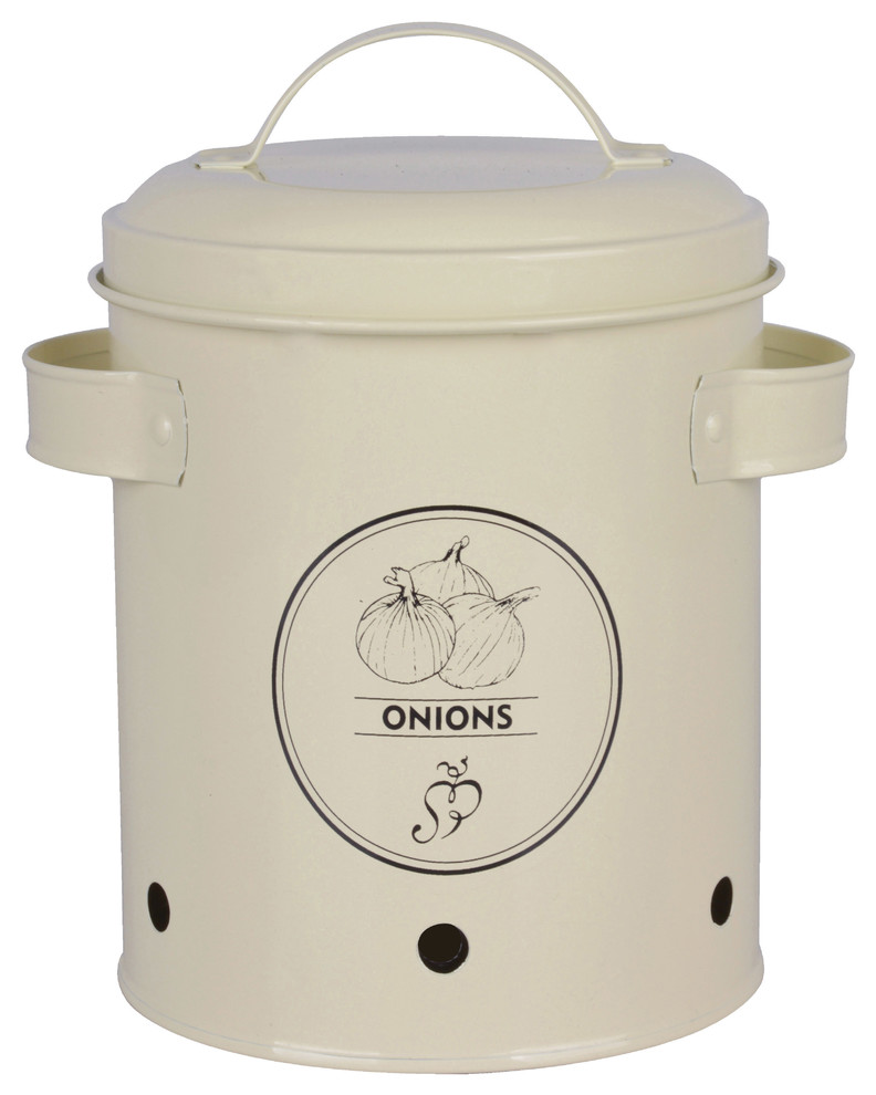 Onion Storage Tin Farmhouse Food Storage Containers by Parpadi