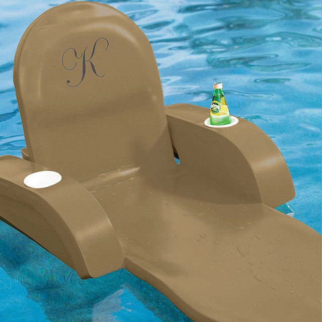 Monogrammed Pool Chaise