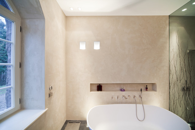Masterbad mit Mineralputz - Modern - Badezimmer - Köln - von ... Masterbad mit Mineralputz - Modern - Badezimmer - Köln - von ...