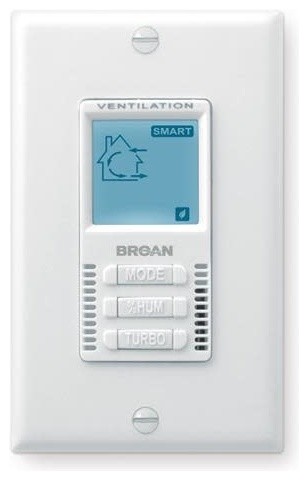 Broan VT9W HE Series 5 Manual Mode Wall Control for Fresh Air - White