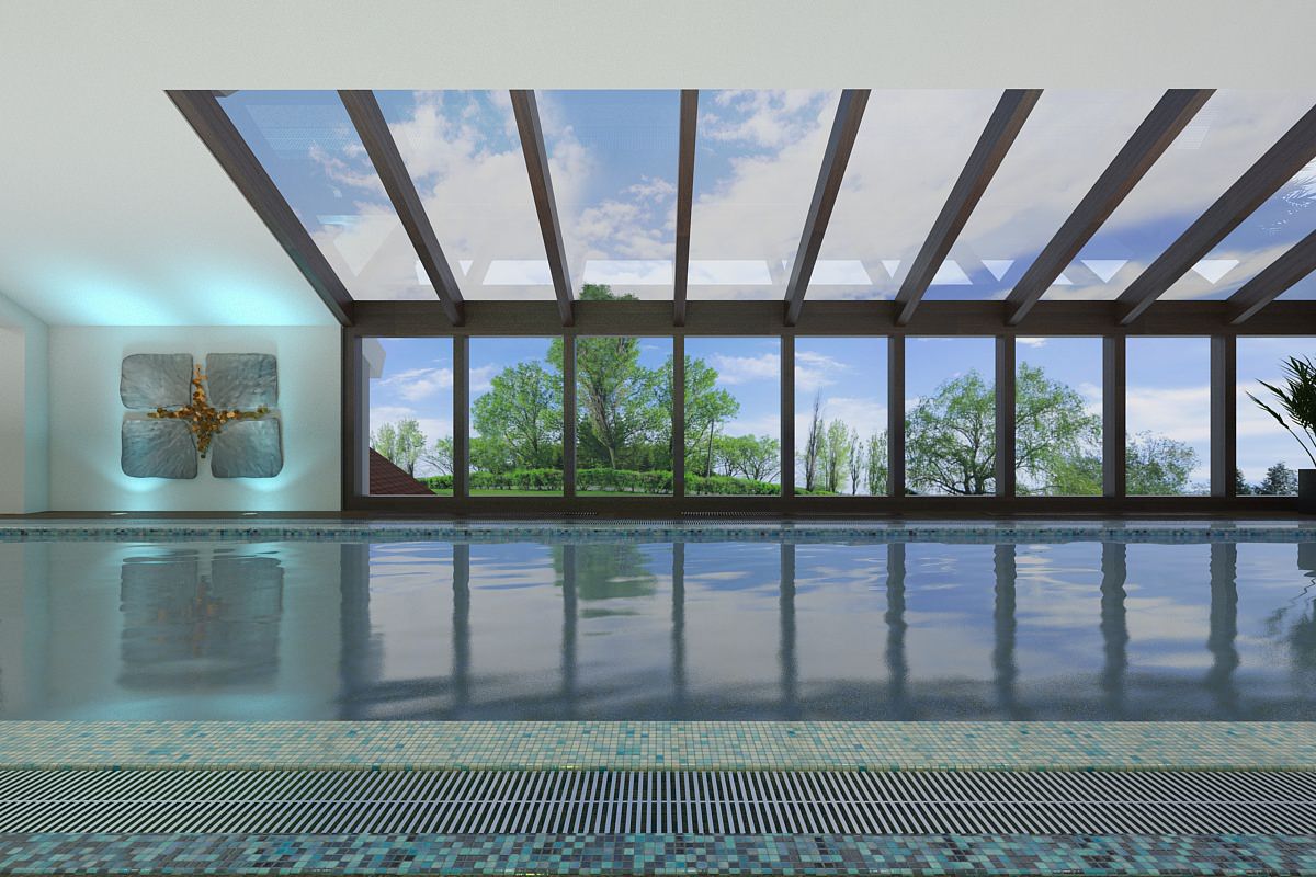 Бассейн загородного поместья