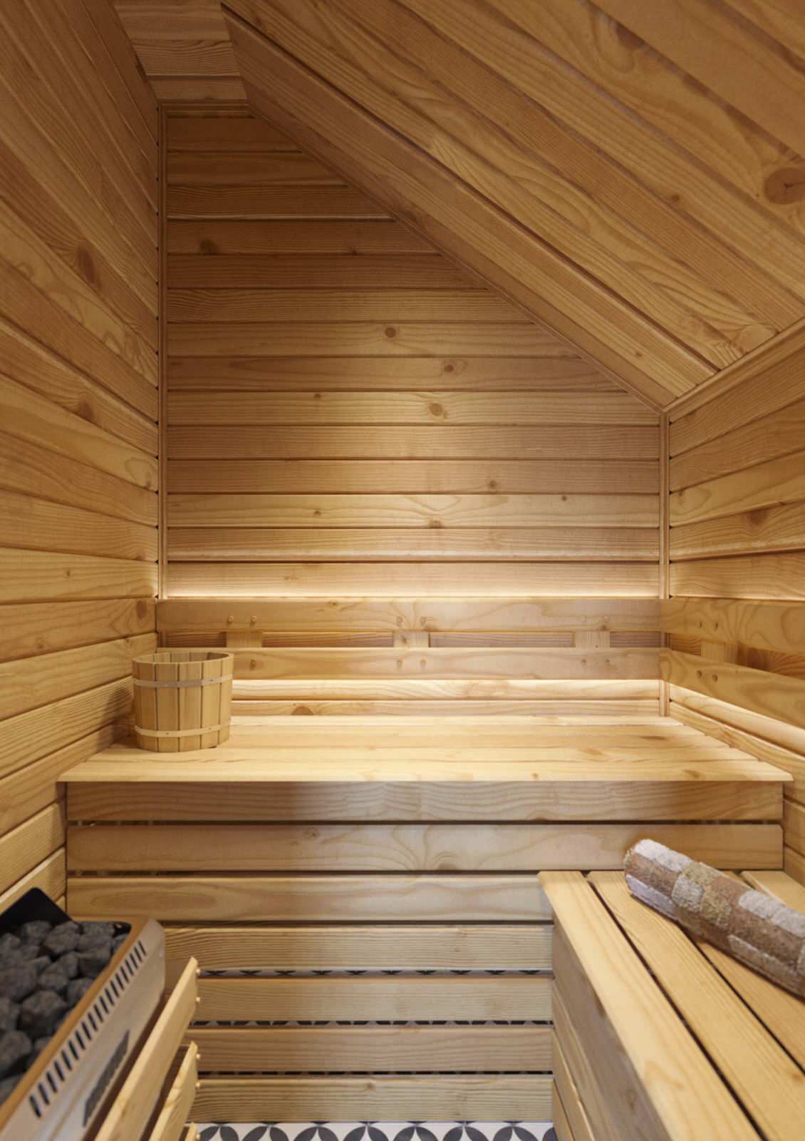 Мансардный этаж в сканди стиле