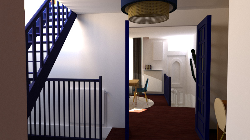 vue 3D hall / entrée
