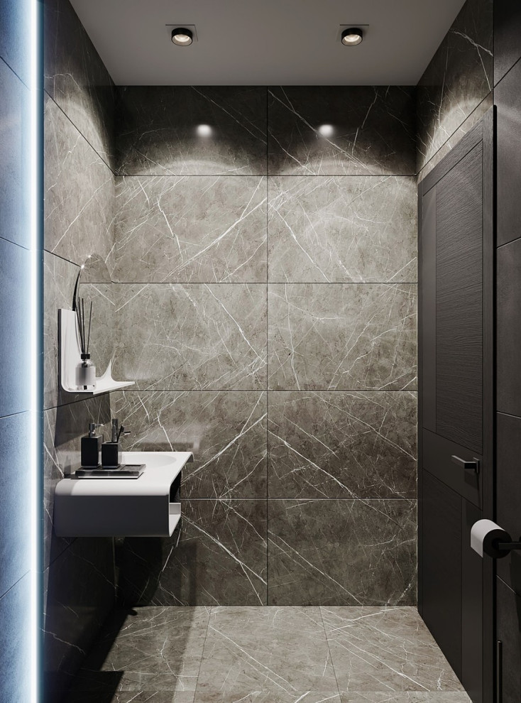 Интерьер квартиры в современном стиле, ЖК «Остров», 90 кв.м.