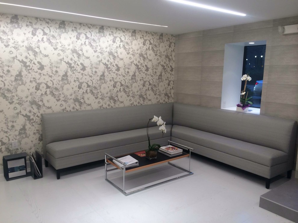 Example of a trendy home design design in Philadelphia