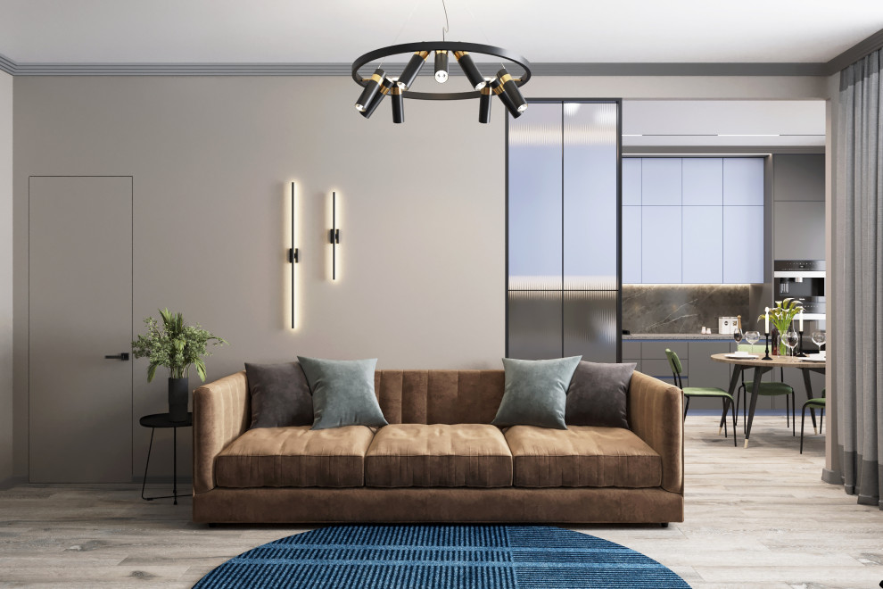 Гостиная для молодой семьи в современном стиле