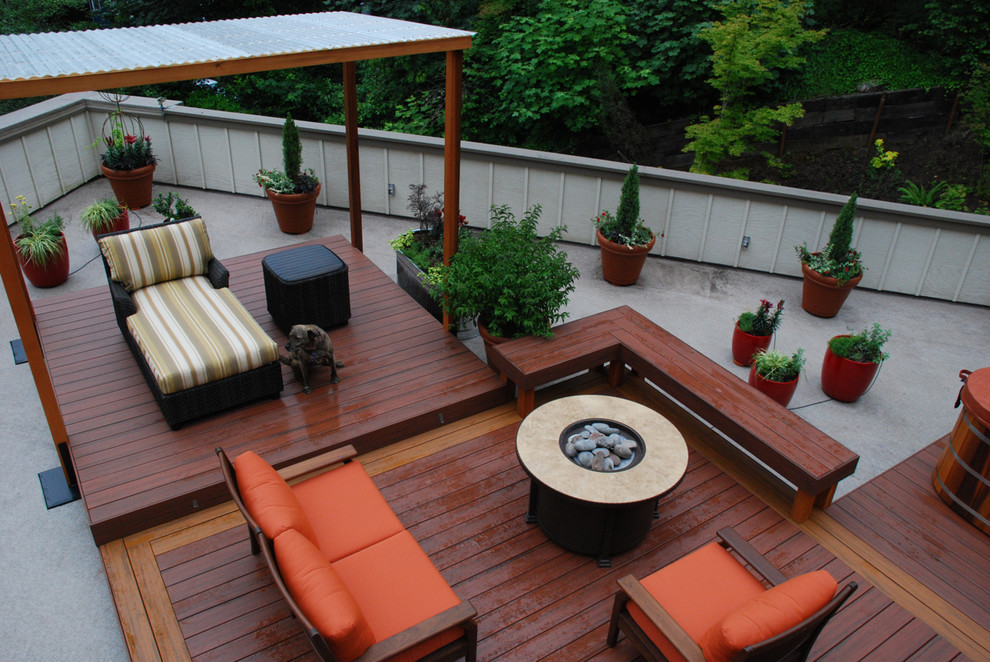 Rooftop Garden - Traditional - Deck - Portland - by Gregg and Ellis