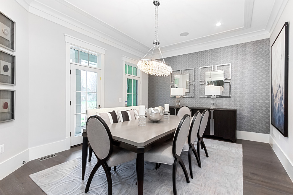 Dining room - transitional dining room idea in DC Metro