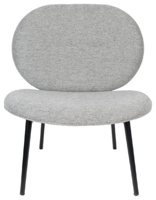 Gray Upholstered Lounge Chair | Zuiver Spike - Midcentury - Armchairs And  Accent Chairs - by Luxury Furnitures | Houzz