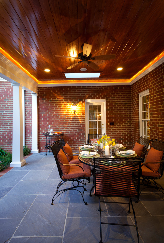 This is an example of a traditional patio in Charlotte.