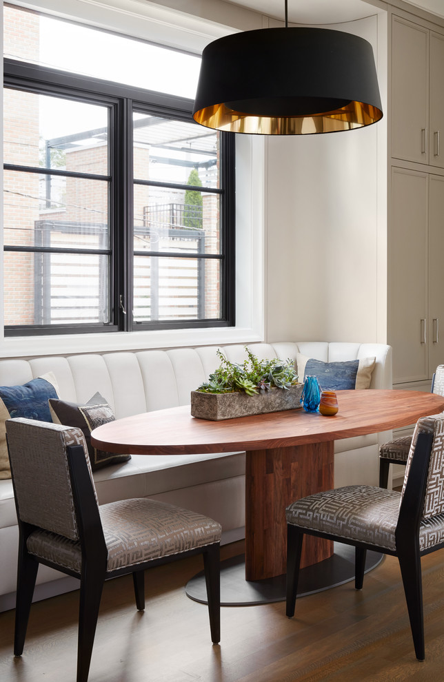 Dining room - transitional dining room idea in Chicago