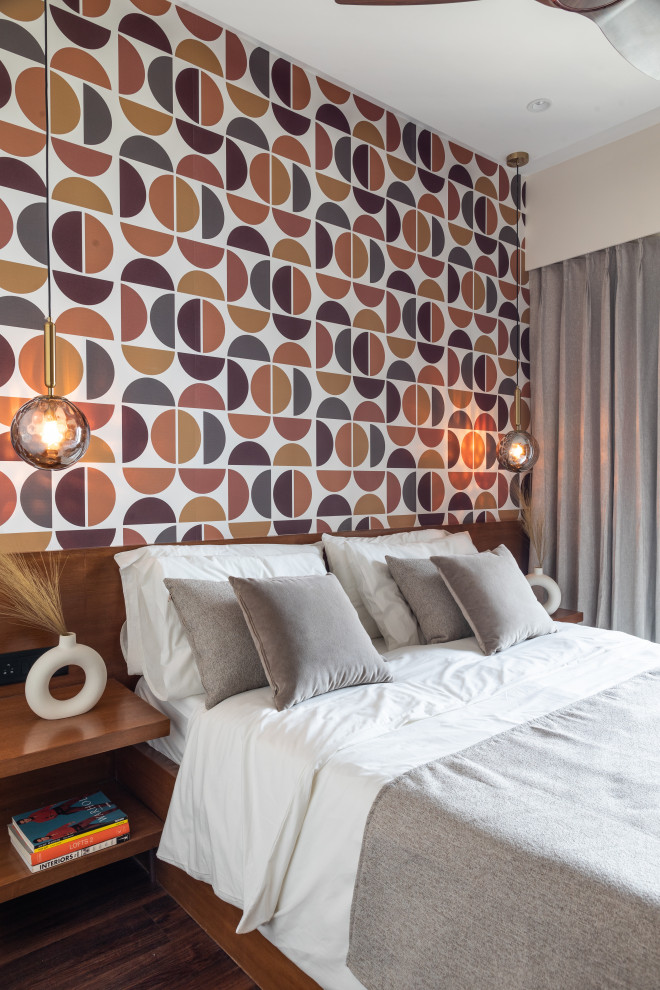 Modern bedroom in Mumbai.