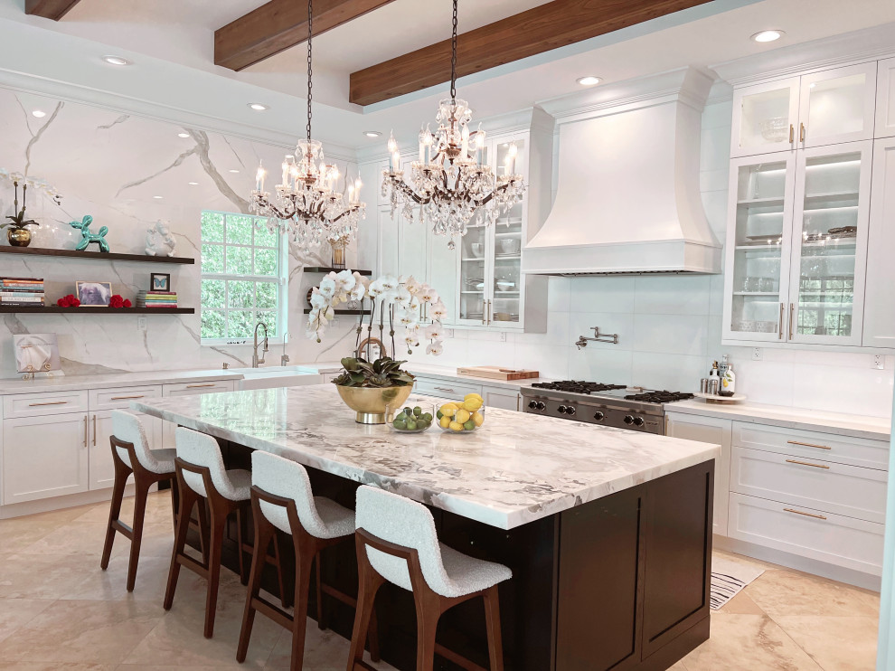 Kitchen - transitional kitchen idea in Miami