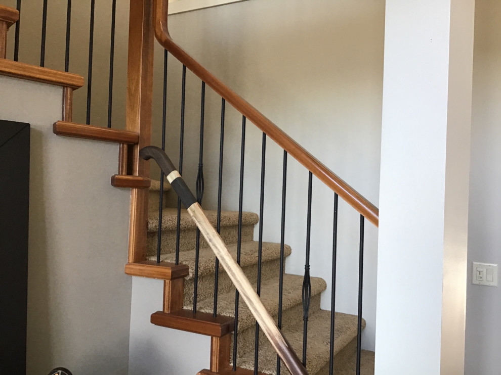 refinishing stair railing