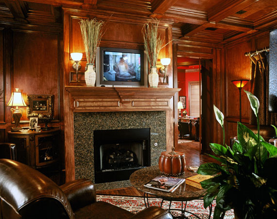 Cigar Room Traditional Living Room Little Rock By