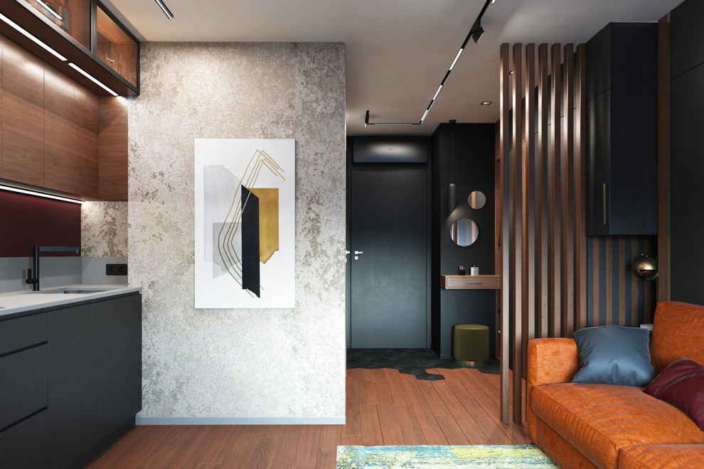 Интерьер студии для молодого мужчины