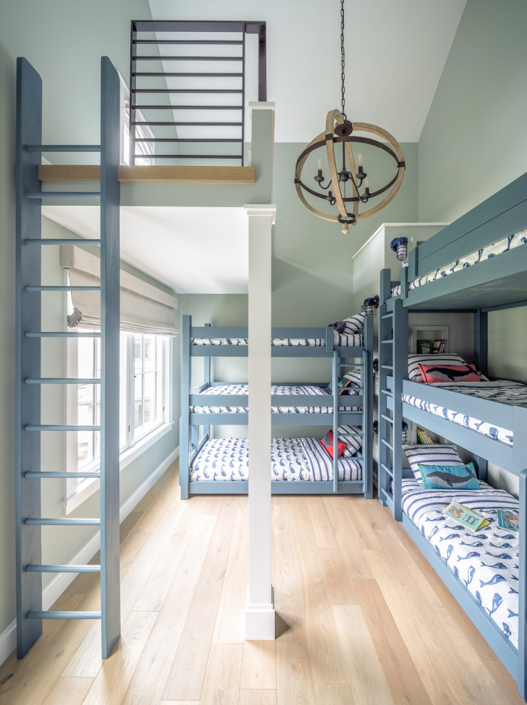 This is an example of a transitional kids' room in Portland Maine.