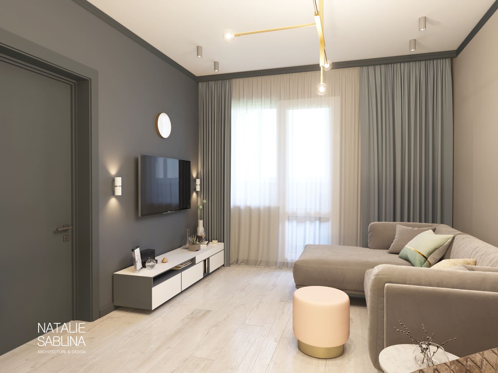 Квартира на Дальней 4   #KristalGrey_NSDesign