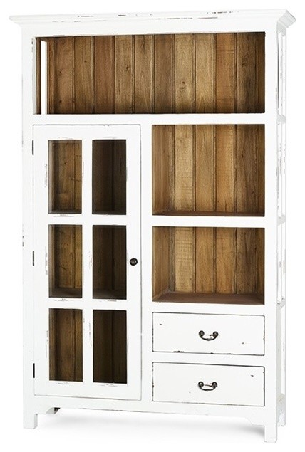 Kitchen Cupboard Aries Single Door White Harvest And Driftwood