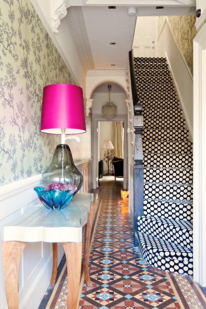 Design ideas for an eclectic staircase in London.