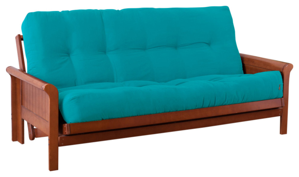 Blazing Needles Renewal 9" Twill Queen Futon Mattress Transitional Futon Mattresses by