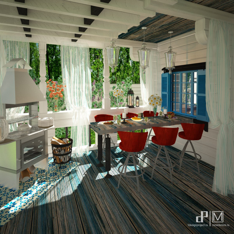 Терраса подмосковного дома