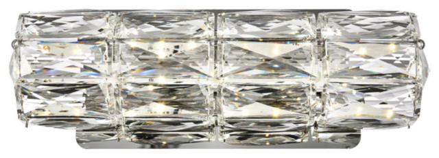 Elegant Lighting 3501W12 Valetta 12"W LED Bath Bar - Chrome