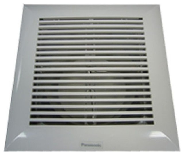Panasonic Whisperline Aluminum Wall Vent Kit Contemporary Bathroom Exhaust Fans by Bath1