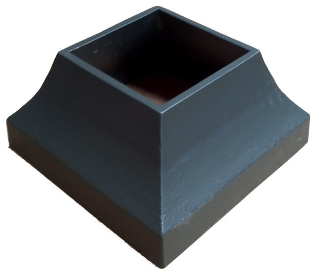 Contractor Deck Railing 3"x3" Post Decorative Base Cover, Bronze