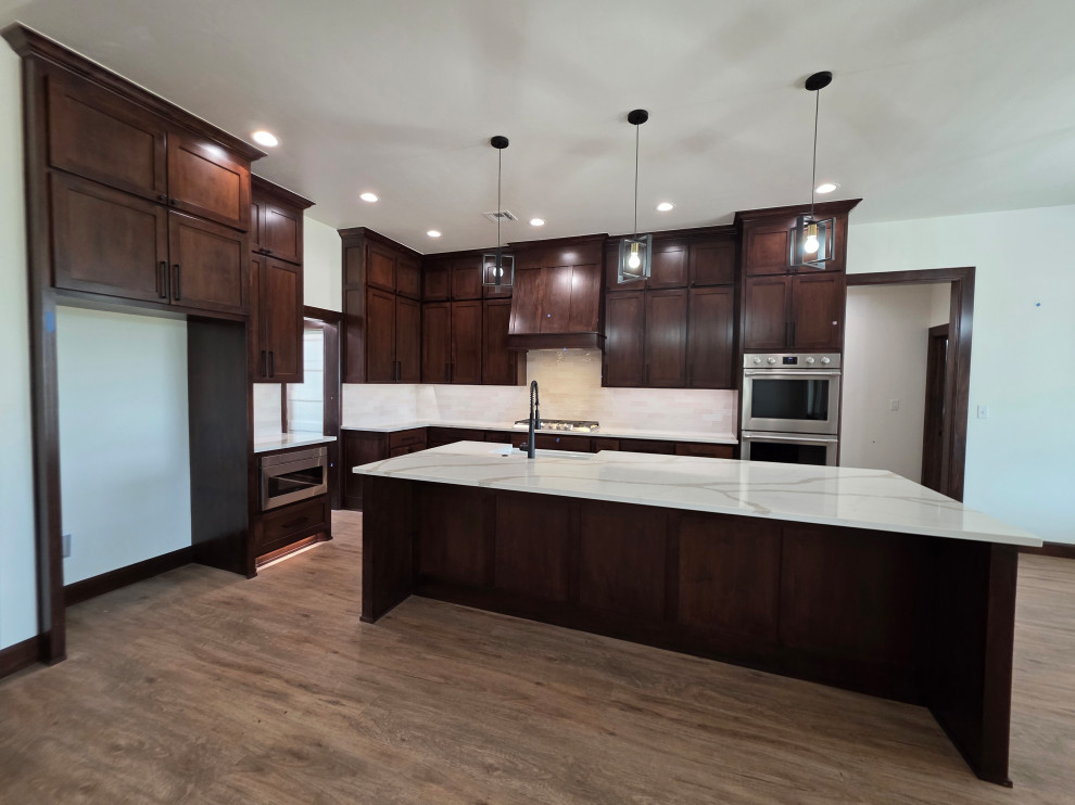 Kitchen with seated island