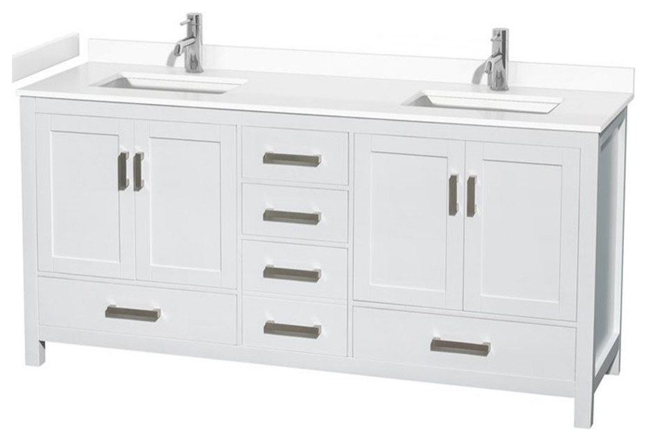 Wyndham Collection Sheffield Bathroom Vanity Without Top
