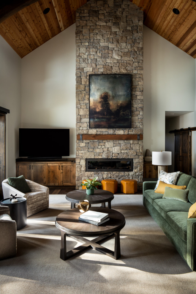 Caldera Custom - Rustic - Living Room - Portland - by Amy Troute ...