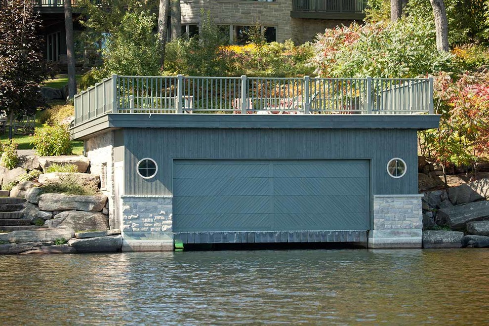 Arts and crafts boathouse in Toronto.