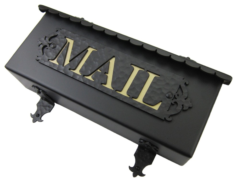 Traditional Mail Wrought Iron Mailbox - Mediterranean - Mailboxes - by