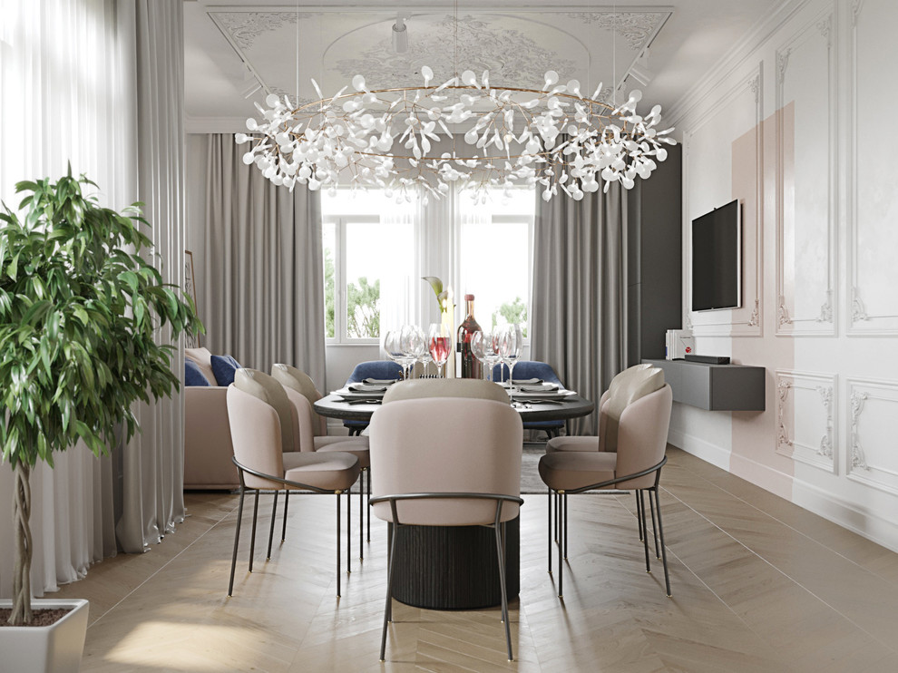 Дизайн гостиной в стиле современная классика