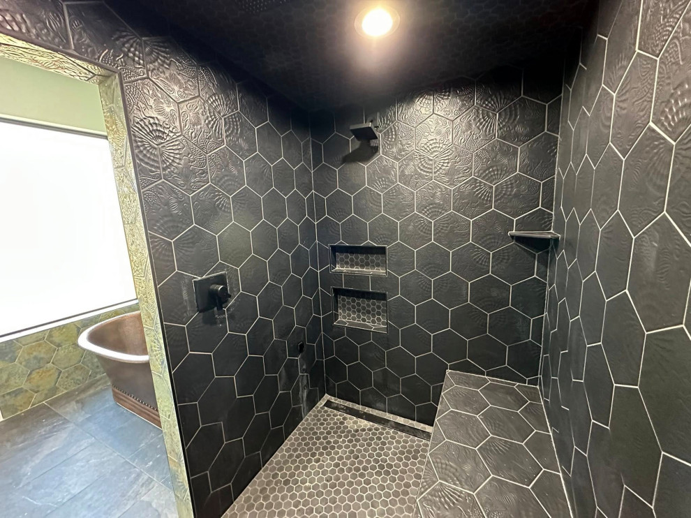 Moody, Contemporary Bathroom