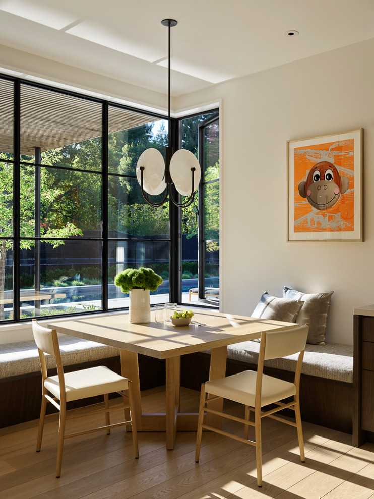 Contemporary dining room in Sussex.